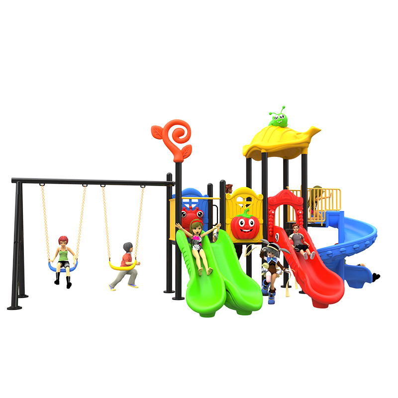 Children's Outdoor Amusement Equipment Community Square Toys-Slide and Swing