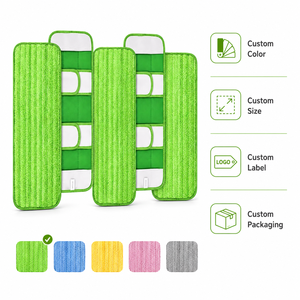 Set di Panni in Microfibra XL con Logo Personalizzato, Ricambi Lavabili e Riutilizzabili per Mop Professionale, Vendita all'Ingrosso - Product Image 3