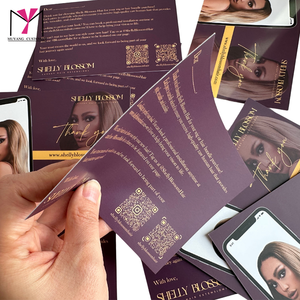 Tarjetas de Agradecimiento de Papel Sostenible MUYANG en Oferta, Cualquier Color, Incluye Consejos para el Cuidado del Cabello - Product Image 2