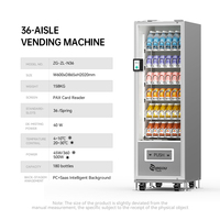 Distributeur automatique intelligent de grande taille, options de paiement par code QR et par carte de crédit, gestion basée sur le cloud, écran tactile, SDK 5G/Wi-Fi, centre commercial