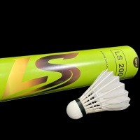 Volant de badminton professionnel Lingshang LS200 léger et écologique pour l'entraînement en intérieur/extérieur – Vente en gros directe usine