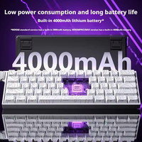 Aula MINI60 HE PRO Serisi Mekanik Ergonomik Hot-Swap USB-C Kablolu 2.4G BT RGB Manyetik Anahtarlı 3 Modlu 8000Hz Klavye