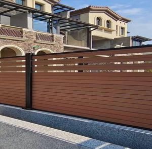 Clôture en bois composite <span class=keywords><strong>180X180</strong></span> Clôture en bois composite pour l'extérieur Clôture en bois composite en plastique pour jardin Clôture en bois composite Extrusion moderne Modèle 3D - Product Image 4