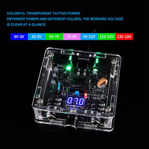 แหล่งจ่ายไฟสำหรับเครื่องสักลายแบบโปร่งใส พร้อมหน้าจอ LCD สีสันสดใส สำหรับอุปกรณ์ศิลปะบนร่างกายและ PMU - Product Image 6