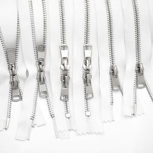 Fermetures à glissière en métal Fermeture à glissière à capuche personnalisée Cremallera Fermuar Jacket Bag Séparateur bidirectionnel Fermetures à glissière en métal pour veste - Product Image 4