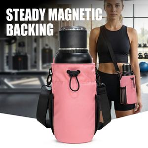 Custom Logo Waterproof Zipper Phone Pocket Magnetic Gym Bag with Water Bottle Holder Sport Fitness <strong>Gymbag</strong> for <strong>Women</strong> Men - Product Image 1