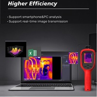 Caméra thermique portable professionnelle 256x192 25Hz, imageur thermique infrarouge pour la détection de fuites d'eau et l'entretien industriel