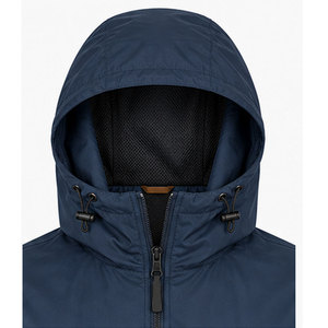 Custom <b>Men</b> Canvas Windbreaker <b>Jacket</b> Breathable Waterproof Sports Running Hiking Winter Outerwear Front Logo All 100% Polyester - Product Image 6