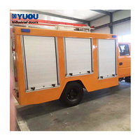 Puerta enrollable de aluminio personalizada manual, alta estabilidad, para vehículos de bomberos en camiones, venta caliente de