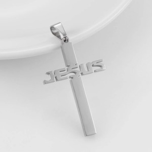 Pendentif en acier inoxydable tendance, croix religieuse, bijoux pour hommes et femmes, vente chaude - Product Image 5