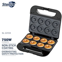 Machine à donuts Starlux 8 trous, norme européenne, pour petit-déjeuner, 220V, nouvelle génération, revêtement antiadhésif, sécurité anti-surchauffe