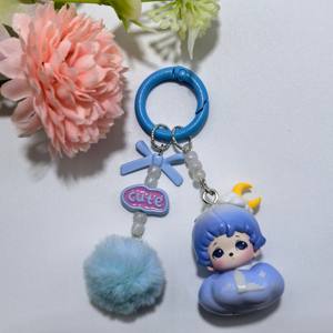 Autentico Ciondolo Fai-da-te Serie 'Goodnight Starry Sky' con Grani Carini e Grappolo di Stelle Dormiente, Accessorio per Telefono con Pom-Pom, Lunghezza 9 cm - Product Image 6