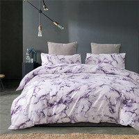 Offre Spéciale de luxe 3 pièces moderne imprimé housse de couette ensemble de literie 100% polyester haute qualité doux microfibre brossé ensemble de literie