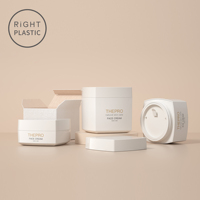 Tarro Cuadrado de PP RiGHT PLASTIC MSW-B de 30/50/80/100 ml, Envase Cosmético Ecológico para Exfoliante Facial, Desmaquillante y Crema, con Tapa