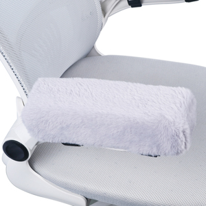Venta al por mayor, cómodo, antideslizante, funda de piel de conejo, cojín de espuma, ergonómico, silla de oficina, reposabrazos, reposabrazos de espuma viscoelástica - Product Image 5