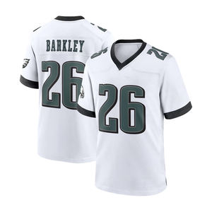 Philadelphia amerikan futbolu Jersey erkek 1 Jalen Hurts 26 Saquon bar33 33 Cooper DeJean 62 Kelce dikişli sınırlı Jersey - Product Image 2