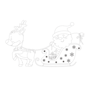 Toile <span class=keywords><strong>de</strong></span> <span class=keywords><strong>peinture</strong></span> DIY extensible écologique et non toxique, série Père Noël, pour enfants, fournitures scolaires d'art - Vente flash - Product Image 6