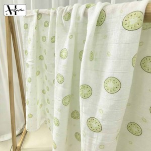 Serviette de Bain en Gaze Imprimée Double Couche en Coton de Bambou Bio, Meilleure Vente, pour Literie, Maternité <span class=keywords><strong>et</strong></span> Couverture Bébé - Product Image 3