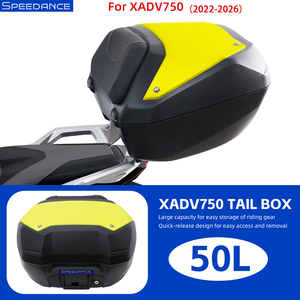 תא מטען אחורי 50 ליטר מתאים להונדה X-ADV 750 2022-2026, מערכת התקנה ושחרור מהירים לאופנוע, ללא צורך בשינויים לרכיבה - Product Image 1