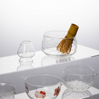 Ensemble de thé Gongdao en verre borosilicate haute résistance, style Japandi, avec support de séparation pour bol à thé Kung Fu – Vente chaude