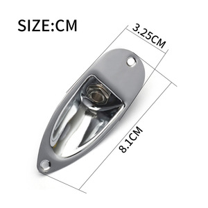 Prise de sortie pour amplificateur de guitare électrique en métal chromé 6,35 mm, trou de connexion, prise bateau, pièces pour instruments à cordes - Product Image 3