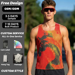 Camiseta Deportiva para Hombre, 100% Poliéster, Transpirable, Malla, Chaleco Deportivo para Hombre, Chaleco para Correr - Product Image 4