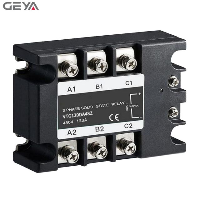 GEYA 10a Solid State Relay Ssr 3 Phase Relay Dust Proof Ac Control for Heating Machine