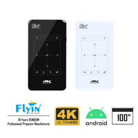 Projecteur mobile portable Flyin P09-II Mini 4K Android 14, 400 lumens, Full HD natif, DLP, stéréo HIFI, batterie intégrée 3-4h AU
