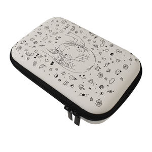 תיק מודפס מותאם אישית תיק נייד מעטפת אחסנה עמיד למים במקרה מגן רוכסן עבור אוזניות Bluetooth כבל נתונים bluet' - Product Image 6
