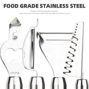 Gloway Oem 20 adet mutfak eşyaları ahşap saplı paslanmaz çelik mutfak gereçleri Gadget yumurta meyve sebze ve deniz ürünleri için tam Set - Product Image 2