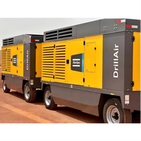 Compresseur d'air Atlas Copco V1200 25 bar 364 kW 1200 CFM, moteur diesel, grand compresseur d'air mobile, couvre de multiples applications