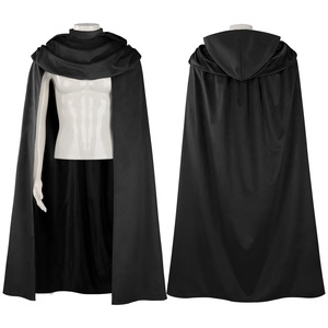 Nouvelle cape à capuche médiévale pour adulte, costume d'Halloween, cape <span class=keywords><strong>de</strong></span> cosplay rétro pour homme, chasseur, archer, cape fantaisie, châle - Product Image 3