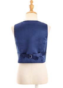 Enfants garçons messieurs couleur unie col en V boutonné dos sangle pointu <span class=keywords><strong>gilet</strong></span> fête scène Performance <span class=keywords><strong>gilet</strong></span> - Product Image 5