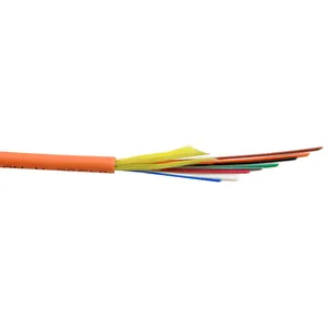 2 4 6 8 12 Core OM3 OM4 Indoor Outdoor Multimode Single Mode 0.9mm Tight Buffered Optical Fiber Cable