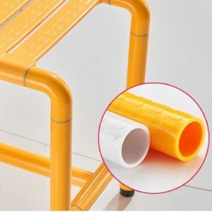 Ji Tu Armrested Shower <b>Stool</b> 201 Stainless Steel Anti Slip For Elderly And Disabled <b>Bathroom</b> Safety Equipment - Product Image 1
