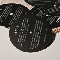Couvercle anti-poussière pour emballage de bougie personnalisé noir mat avec logo blanc Protecteurs goutte à goutte de bougie Couvercles de bougie en papier