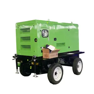 Reliable and Cheap Price and Silent Diesel Generator 20 KW 25KVA with Electro Galvanised Enclosure and Mobile Trailer