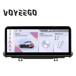 Voyeego pemutar DVD mobil 10.25 inci, pemutar DVD Mobil untuk BMW 1/2/3/4/5series DVD E81 E82 F07 F15 F20 E70 E90 E91 F30 F32 F34 F48 G30