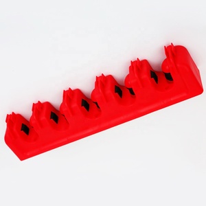 Supporto per scopa e mocio in plastica ABS O-Cleaning, organizer da parete per riporre scopa e mocio, porta scopa e mocio. - Product Image 1