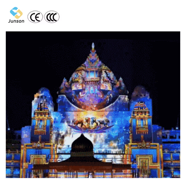 3D Immersive Home Lighting Mapping | 10000 Lumens Interactive Laser Projector for Architectural & Outdoor Display