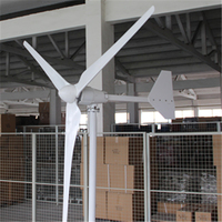 Éolienne à aimant permanent à axe horizontal de 3 kW de haute qualité, prix de gros usine, avec un diamètre de rotor de 3,99 m, sortie 96/220 V