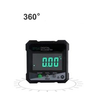 Inclinomètre numérique multifonctionnel, mesure d'angle, règle laser, double laser, inclinomètre numérique LCD, niveau, boîte