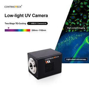 Scientific Grade 200-1100nm High Speed 100fps USB 3.0 Ultraviolet Imaging UV Low Light Industrial Camera For Plastic Sorting
