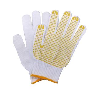 Guantes industriales de puntos de PVC, guantes antideslizantes de seguridad para trabajo, guantes de protección de manos, guantes de trabajo de punto de algodón impermeables para hombres - Product Image 5