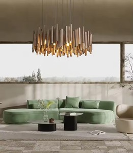 Candelabro de techo LED de madera Retro para comedor, sala de estar, granja, mesa de cocina, luz colgante LED de madera maciza - Product Image 4