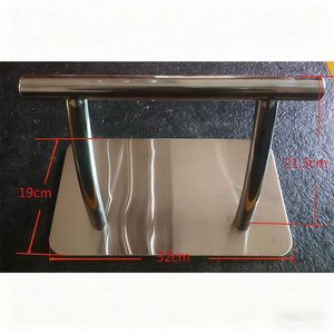 Accesorio para Salón de Belleza, Reposapiés de Acero Inoxidable Montado en el Suelo para Máquina de Peinado, Apto para Salones de Belleza, Puede Girar - Product Image 6