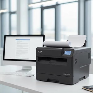 Impresora de tarjetas de identificación de PVC de doble cara IDP Solid, máquina profesional de impresión de tarjetas de plástico de doble cara para oficina, banco, escuela - Product Image 1