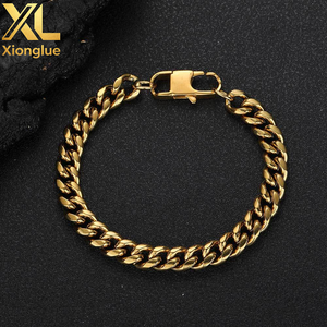 สร้อยคอฮิปฮอปสแตนเลสสตีลสำหรับทุกเพศ ขายส่ง ชุบทอง 18K PVD แบบโซ่คิวบันไมอามี ประดับเพชรซิร์คอน - Product Image 3