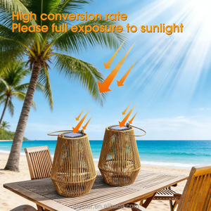 Alecter Solar IP65 Waterproof Solar-Powered Lanterns Gift-Style Hanging <b>Lights</b> for Women Outdoor Gardens Patios Porches <b>Trees</b> - Product Image 4