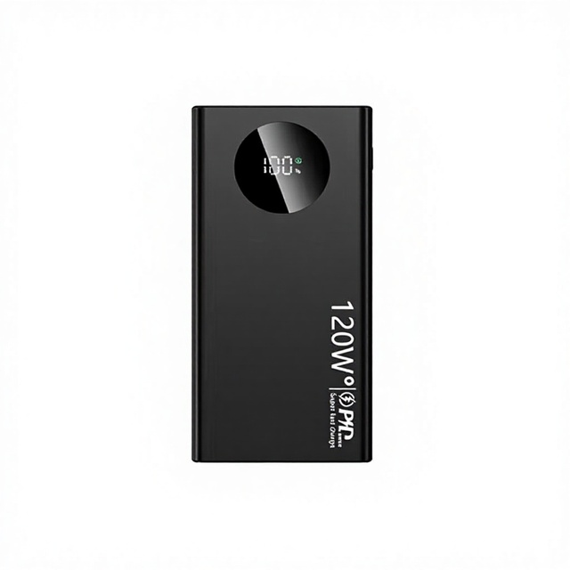 Genuine Digital Display 120W Super Fast Charging Portable Power Bank K20 Model Plastic Large-Capacity